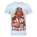 Blau - Front - Star Wars offizielles Herren Join Us Or Die Darth Vader T-Shirt