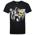 Schwarz - Front - Batman offizielles Herren Joker Graffiti T-Shirt
