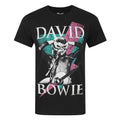 Schwarz - Front - David Bowie offizielles Herren Thunder T-Shirt