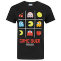 Schwarz - Front - Pac-Man offizielles Herren Game Over T-Shirt