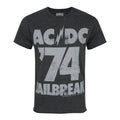 Anthrazit - Front - Amplified Herren AC-DC 74 Jailbreak T-Shirt