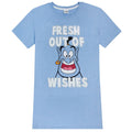Blau - Front - Aladdin - "Fresh Out Of Wishes" Nachthemd für Damen