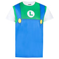Blau-Grün-Weiß - Front - Super Mario - T-Shirt für Herren