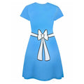 Weiß-Blau - Back - Alice In Wonderland - Kostüm-Kleid für Damen