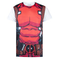 Weiß-Rot - Front - Deadpool - T-Shirt für Herren