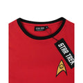 Rot - Back - Star Trek - "Security And Operations Uniform" T-Shirt für Herren