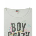 Creme - Back - Junk Food - "Boy Crazy" T-Shirt für Damen