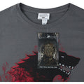 Anthrazit - Side - Game of Thrones - "Bloody Direwolf" T-Shirt für Damen