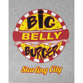 Grau - Side - Arrow - "Big Belly Burger" T-Shirt für Damen