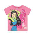 Pink-Grau - Lifestyle - Mulan - "Loyal Brave True" Schlafanzug mit Shorts für Mädchen