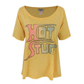 Gelb - Front - Junk Food - "Hot Stuff" T-Shirt für Damen