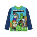 Blau-Grün - Side - Minecraft - Schlafanzug für Jungen