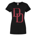 Schwarz-Rot - Front - Daredevil - T-Shirt für Damen