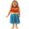 Rot-Blau - Back - Wonder Woman - Kostüm-Kleid für Mädchen