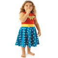 Rot-Blau - Side - Wonder Woman - Kostüm-Kleid für Mädchen