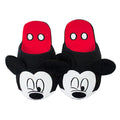Schwarz-Weiß-Rot - Side - Mickey Mouse - Damen Hausschuhe, 3D