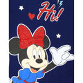 Marineblau - Close up - Minnie Mouse - "Hi" T-Shirt für Mädchen