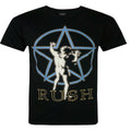 Schwarz - Front - Rush - "Glow" T-Shirt für Herren