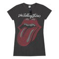 Anthrazit - Front - Amplified - "Tongue" T-Shirt Logo für Damen