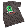 Grau - Lifestyle - Minecraft - T-Shirt, Rundum bedruckt für Kinder