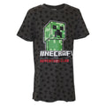 Grau - Front - Minecraft - T-Shirt, Rundum bedruckt für Kinder