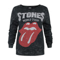 Anthrazit - Front - Amplified - "Rolling Stones World Tour" Sweatshirt für Damen