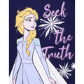 Blau - Side - Frozen - "Seek The Truth" T-Shirt für Mädchen