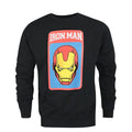 Schwarz - Front - Iron Man - Sweatshirt für Herren