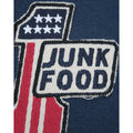Marineblau - Side - Junk Food - "American" Hoodie mit durchgehendem Reißverschluss für Herren