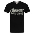 Schwarz-Grau - Front - The Avengers - Schlafanzug für Herren