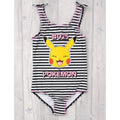 Schwarz-Weiß-Pink - Back - Pokemon - Badeanzug für Mädchen