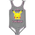 Schwarz-Weiß-Pink - Front - Pokemon - Badeanzug für Mädchen