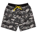 Schwarz-Grau - Side - Batman - "Logo" Schlafanzug mit Shorts für Herren