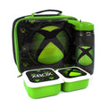 Schwarz-Grün - Pack Shot - Xbox - Kinder Pausenbrot-Tasche und Wasserflasche