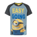 Holzkohle-Blau-Gelb - Front - Despicable Me - "Easy Going" T-Shirt für Jungen