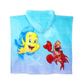 Blau - Back - The Little Mermaid - Badeanzug und Poncho Set für Mädchen