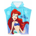 Blau - Side - The Little Mermaid - Badeanzug und Poncho Set für Mädchen