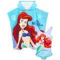 Blau - Front - The Little Mermaid - Badeanzug und Poncho Set für Mädchen