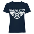 Blau - Front - Captain America Civil War - "Team Cap" T-Shirt für Mädchen