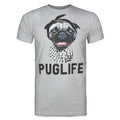 Grau - Front - Goodie Two Sleeves - "Puglife" T-Shirt für Herren