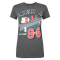 Holzkohle - Front - Goodie Two Sleeves - "Battleship Like A G6" T-Shirt für Damen