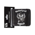 Schwarz-Weiß - Side - Rock Sax - "MH England Warpig Logo" Motorheads Brieftasche