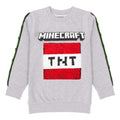 Grau - Back - Minecraft - Sweatshirt für Kinder