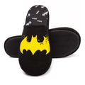 Schwarz-Gelb - Lifestyle - Batman - Herren Hausschuhe, Verwaschenes Logo