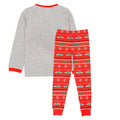 Grau-Rot - Back - Friends - Schlafanzug für Mädchen - weihnachtliches Design