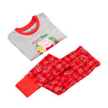 Rot-Grau - Side - Peppa Pig - Schlafanzug für Mädchen - weihnachtliches Design