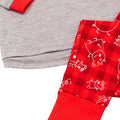 Rot-Grau - Close up - Peppa Pig - Schlafanzug für Mädchen - weihnachtliches Design