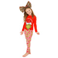 Rot-Grün-Weiß - Back - The Grinch - Schlafanzug für Kinder - weihnachtliches Design