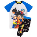 Grau-Blau - Front - Dragon Ball Z - Schlafanzug für Jungen