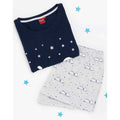 Marineblau-Hellgrau - Lifestyle - Snoopy - Schlafanzug mit Shorts für Damen